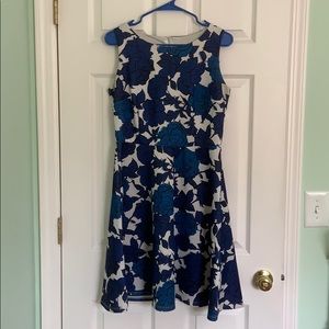 Blue Flowered Dress